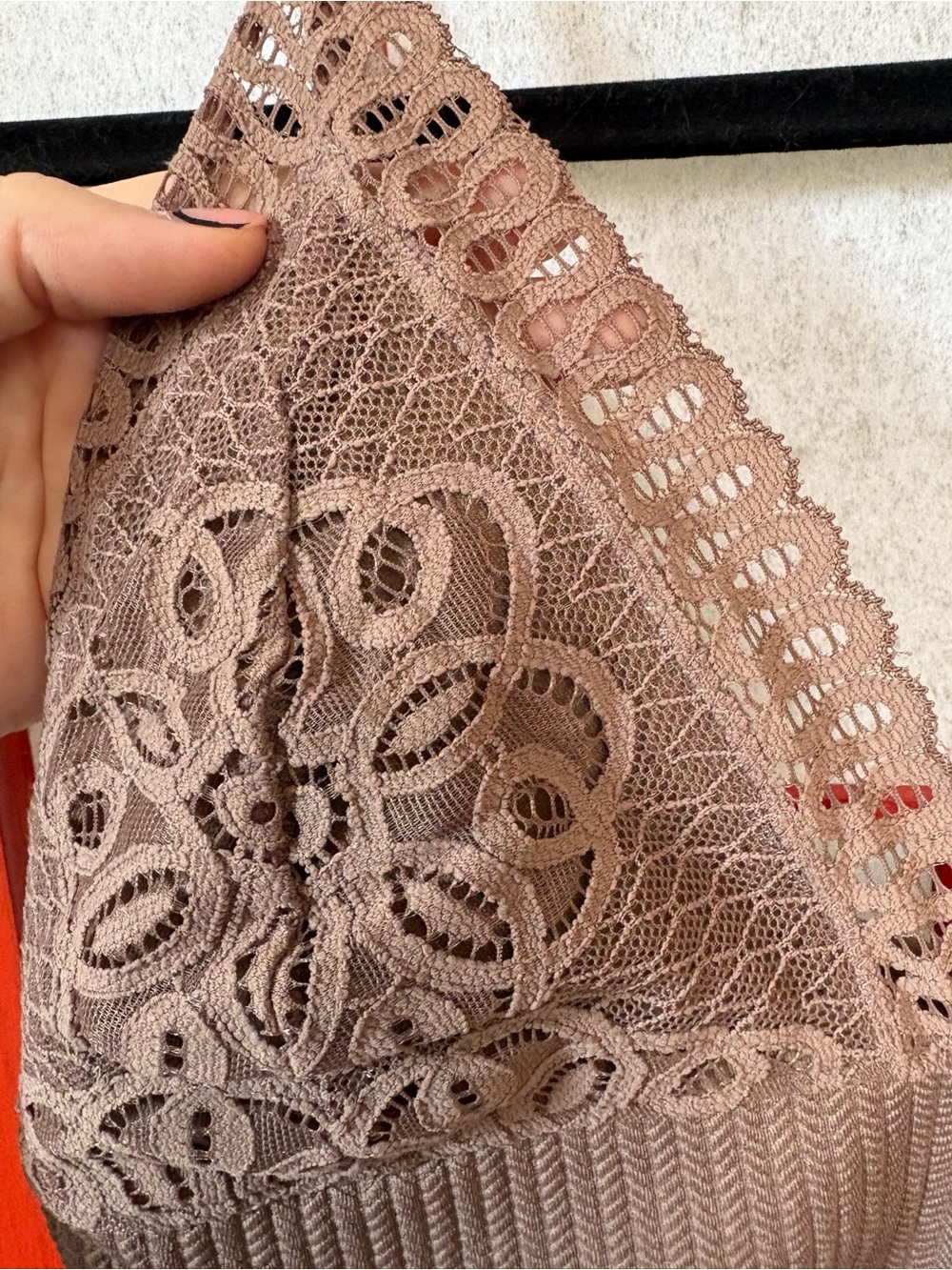 Wireless Lace Bralette in Taupe - Women Intimates - Picture 4 of 5